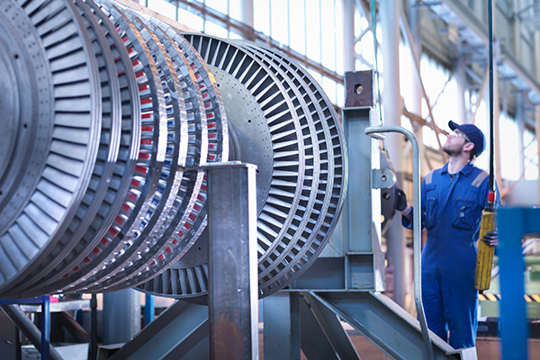 Huge Hydroelectric Turbine