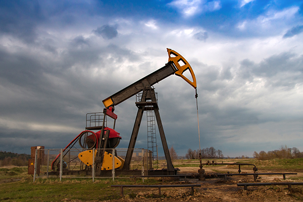 Oil Rig Drilling Beautiful Land